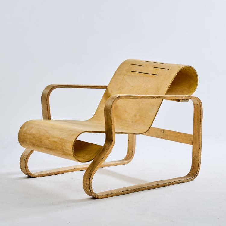 Bild 2 zu Objekt, 'Paimio' easy chair, 1932, Alvar Aalto, Huonekalu-ja Rakennusty&ouml;tehdas Oy, Turku, 172B 238