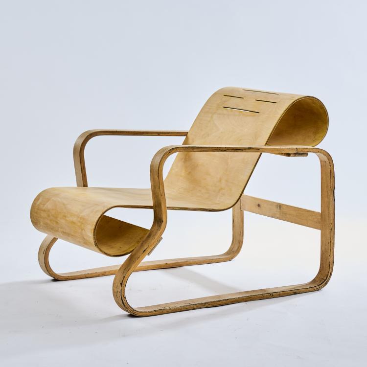 Bild 5 zu Objekt, 'Paimio' easy chair, 1932, Alvar Aalto, Huonekalu-ja Rakennusty&ouml;tehdas Oy, Turku, 172B 238