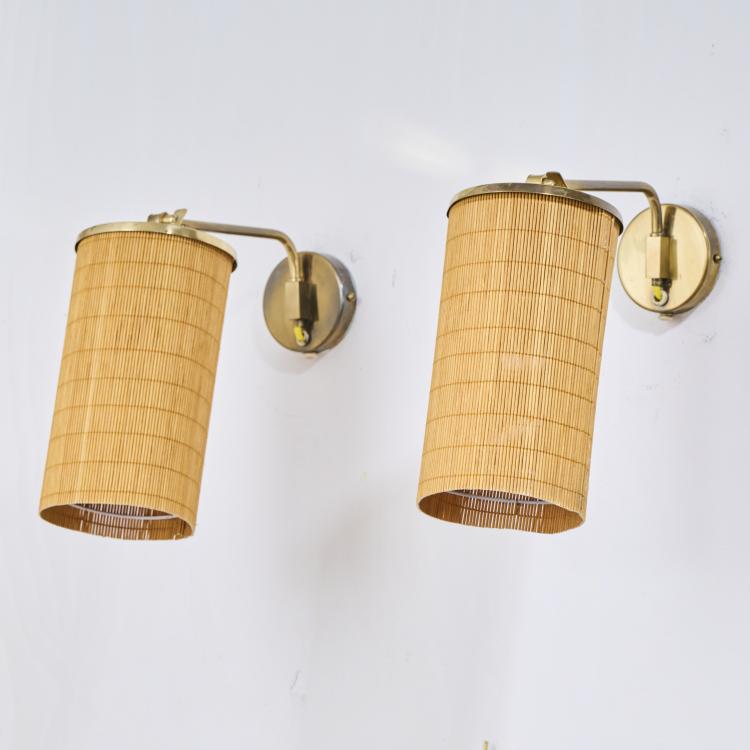 Bild 1 zu Objekt, Six wall lights, 1950s, Paavo Tynell, Idman Oy, Vilhonvuorenkatu, 172B 325