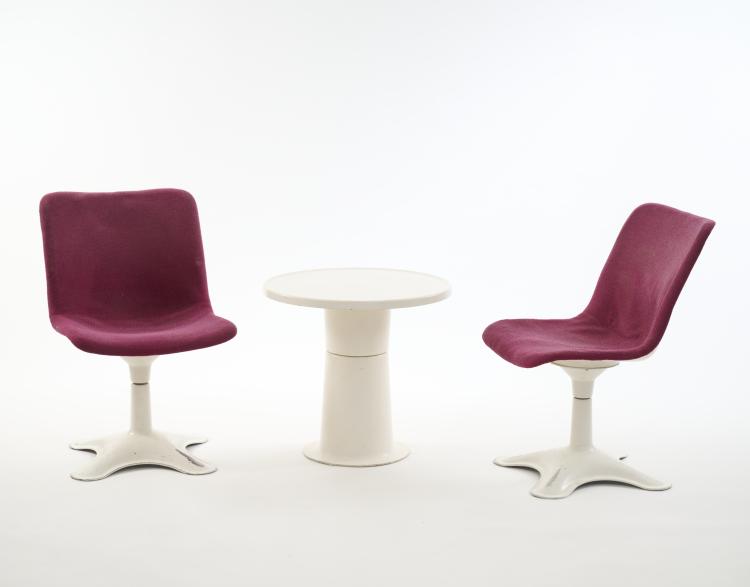 Hauptbild zu Objekt, Two chairs '415' with side table 'Saturnus', 1960s, Yrj&ouml; Kukkapuro, Haimi, Helsinki, 172B 362