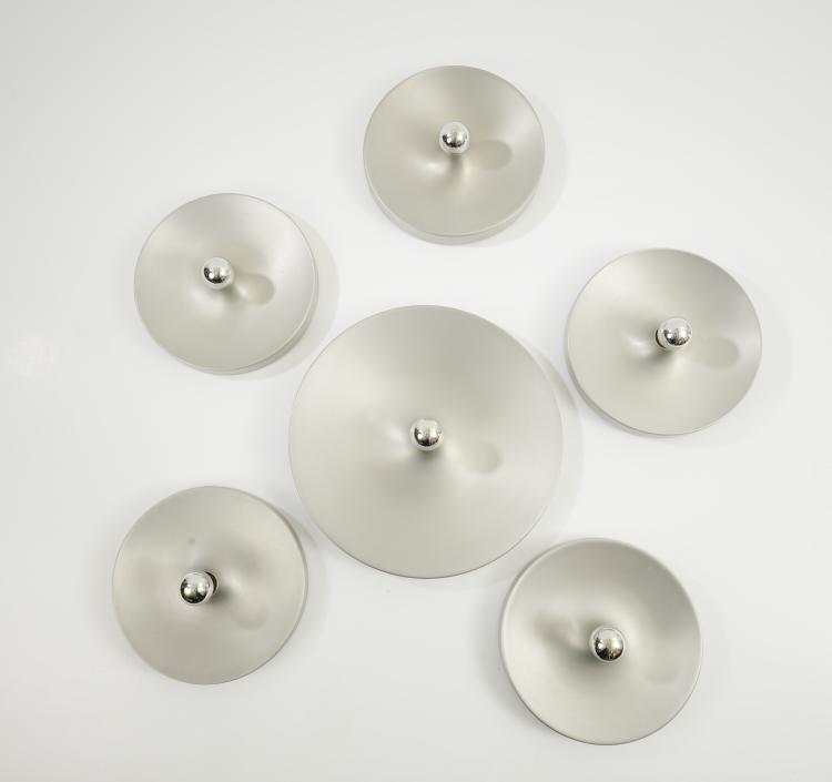 Hauptbild zu Objekt, Six wall lights, 1970s, Staff & Schwarz, Lemgo, 173B 340