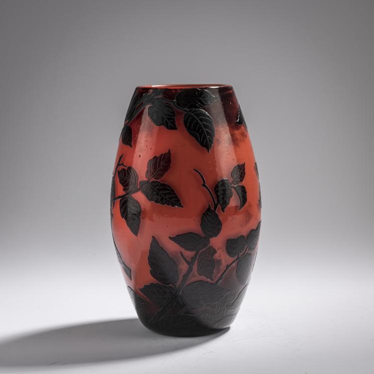 Bild 1 zu Objekt, Vase 'Moineaux', um 1928, Muller Fr&egrave;res, Lun&eacute;ville, 174A 179