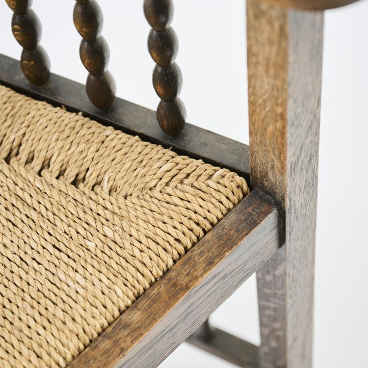 Bild 9 zu Objekt, Armlehnstuhl 'Kugelb&auml;nder', um 1910, Heinrich Vogeler, Vogeler, Franz, Worpswede, 172A 6