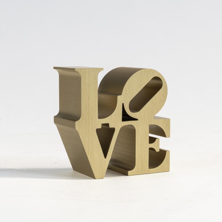 Hauptbild zu Objekt, 'LOVE (gold)' (Authorized Replica), 2009, Robert Indiana (after), Morgan Art Foundation and Artist Rights Society, New York (Publ.), 172C 456