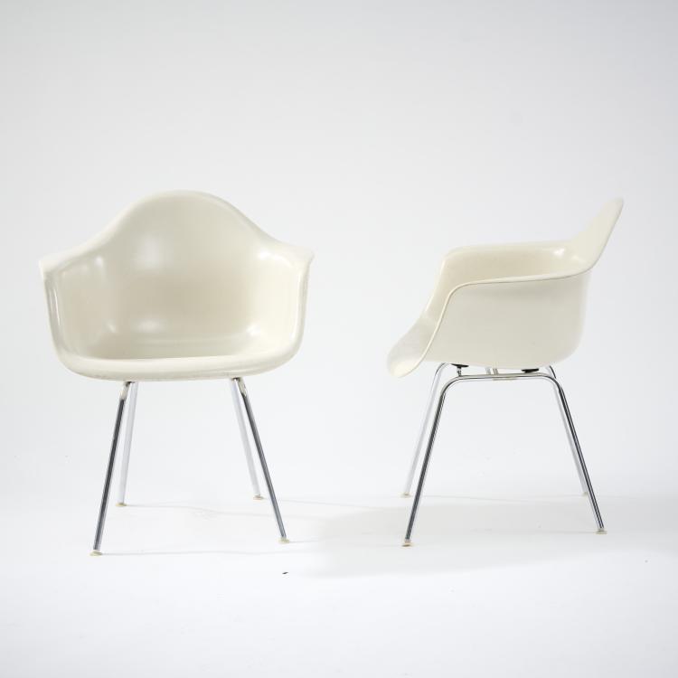 Bild 2 zu Objekt, Sechs St&uuml;hle 'Lax' auf 'H-base', 1950, Charles Eames, Miller, Herman, Zeeland, 172A 140