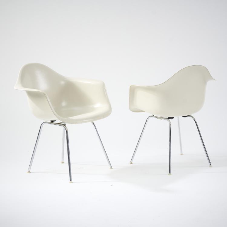 Bild 3 zu Objekt, Sechs St&uuml;hle 'Lax' auf 'H-base', 1950, Charles Eames, Miller, Herman, Zeeland, 172A 140