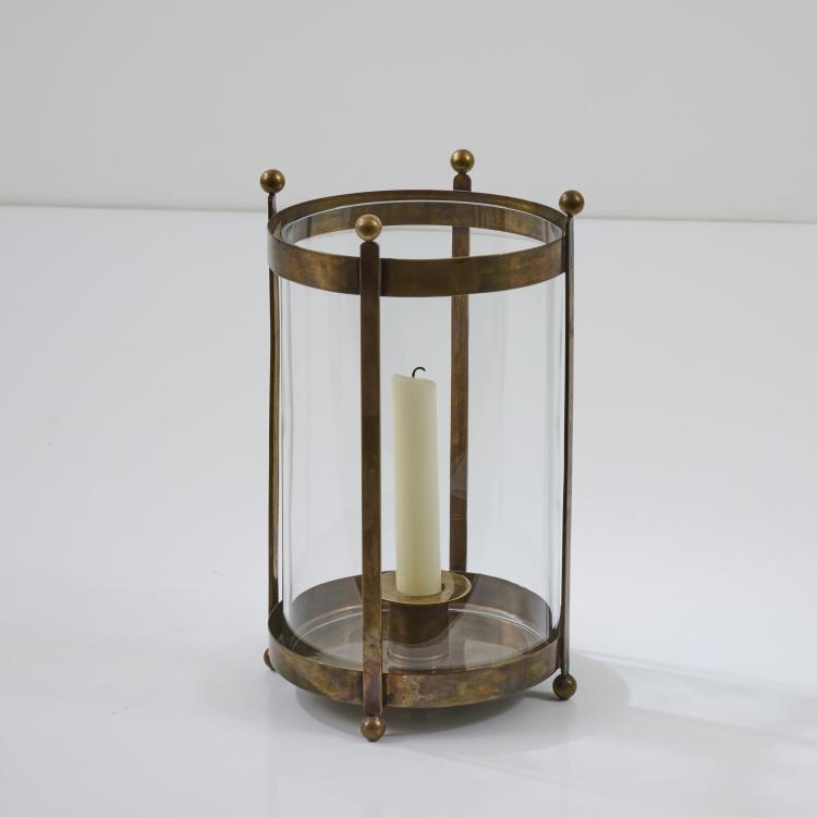 Bild 1 zu Objekt, Kerzenleuchter / Windlicht 'Laterne', 2000er Jahre, Christian Liaigre (zugeschrieben), Frankreich, 172A 205