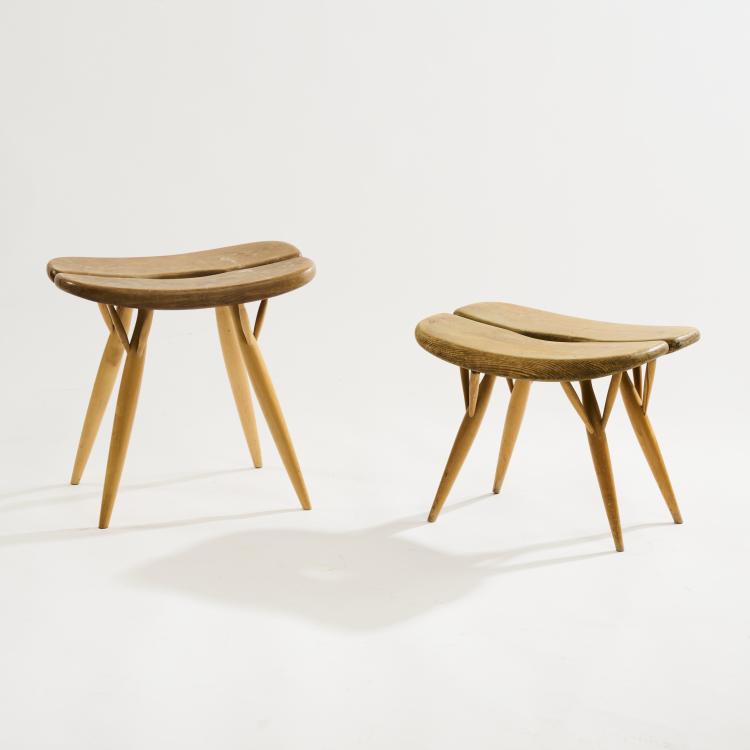 Bild 4 zu Objekt, Zwei Hocker 'Pirkka', 1955, Ilmari Tapiovaara, Laukaan Puu Ltd., Helsinki, 172B 341
