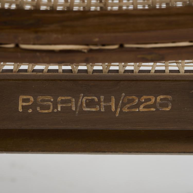 Bild 2 zu Objekt, Two armchairs 'Chandigarh' - 'PJ-SI-29-A', 1955/56, Pierre Jeanneret,Le Corbusier Charles-&Eacute;douard Jeanneret-Gris, Chandigarh, Indien, 172A 54