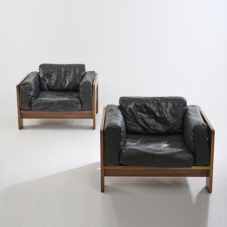 Hauptbild zu Objekt, Two 'Bastiano' armchairs, 1961, Afra Scarpa,Tobia Scarpa, Haimi, Helsinki, 173A 124