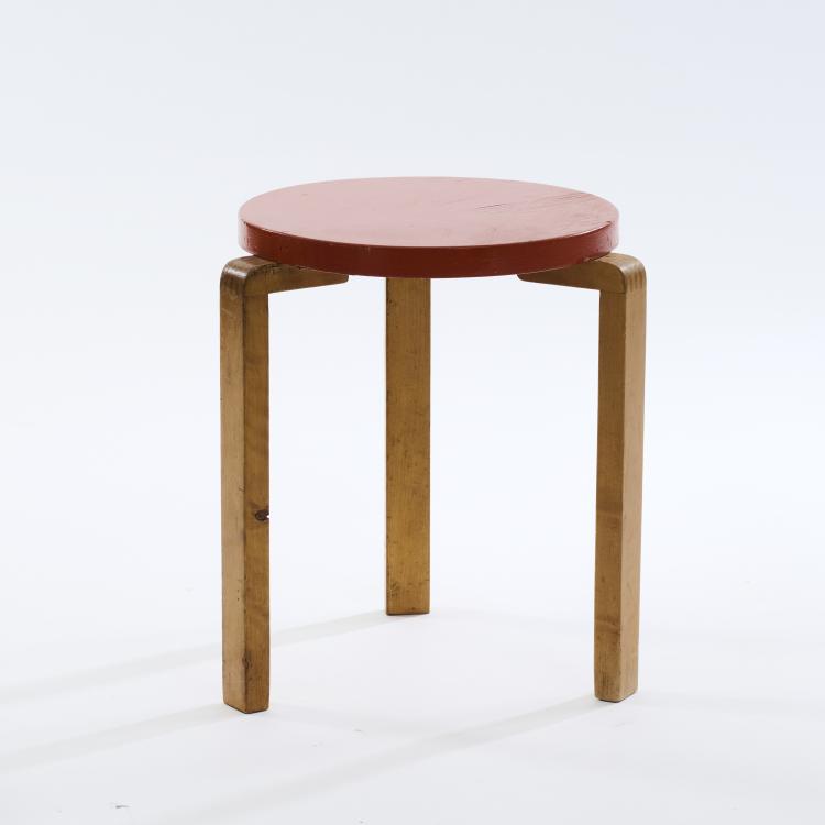 Bild 1 zu Objekt, Hocker 'finger joint leg', 1930/40er Jahre, Alvar Aalto, Huonekalu-ja Rakennusty&ouml;tehdas Oy, Turku., 172B 230