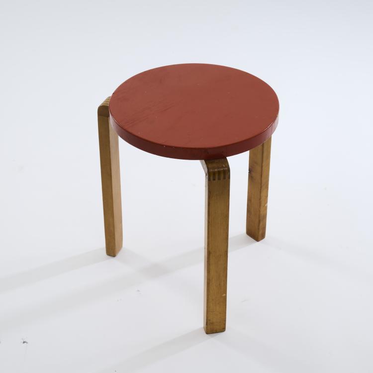 Bild 2 zu Objekt, Hocker 'finger joint leg', 1930/40er Jahre, Alvar Aalto, Huonekalu-ja Rakennusty&ouml;tehdas Oy, Turku., 172B 230