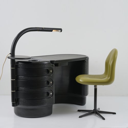 'Hadi' desk with chair and desk light, c. 1970