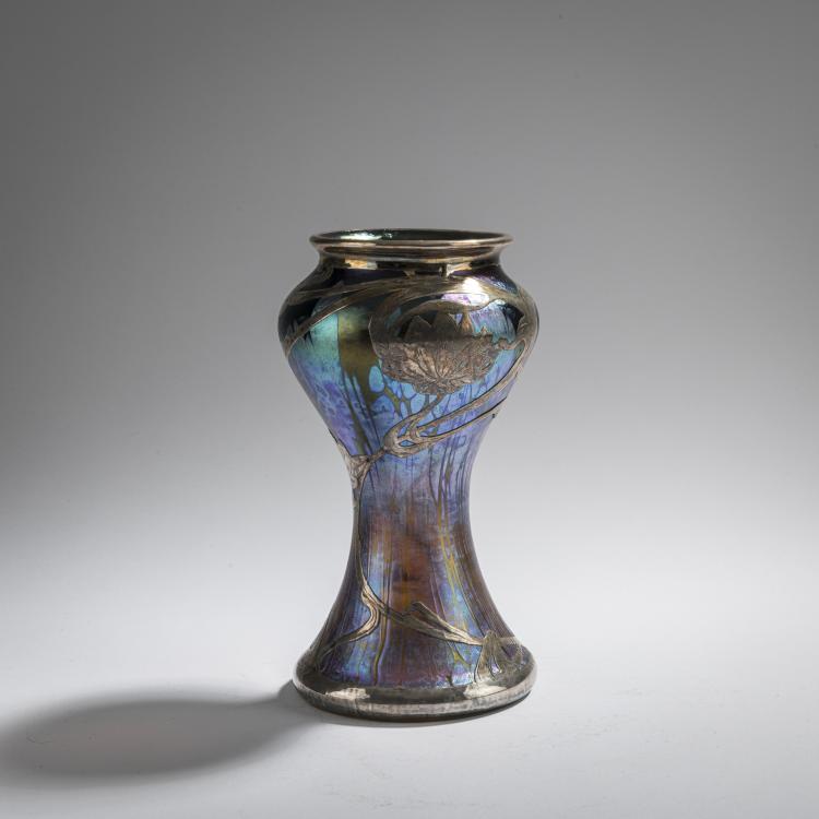 Bild 1 zu Objekt, 'Medici'-Vase mit Silberauflage, 1902, L&ouml;tz Wwe., Klosterm&uuml;hle, 174A 211
