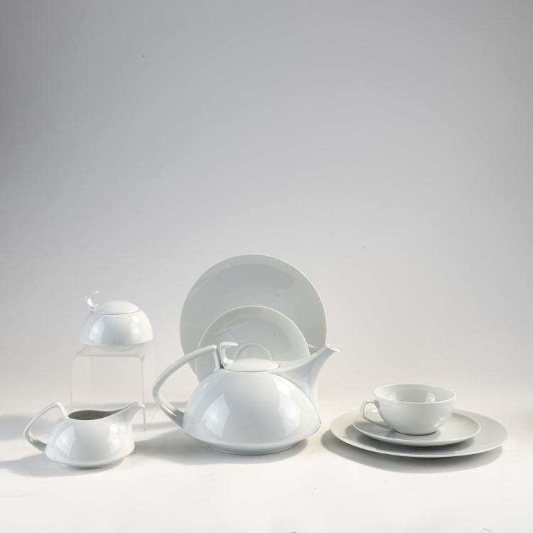 Hauptbild zu Objekt, 15-teiliges Kaffeeservice 'Gropius - TAC', 1969, Walter Gropius, Rosenthal, Selb, 173B 414