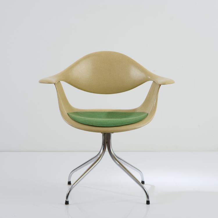 Bild 1 zu Objekt, 'DAF Swagged-Leg'-Armlehnstuhl, 1954, George Nelson, Miller, Herman, Zeeland, MI, 173B 367