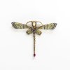 'Plique-à-jour'-pendant or brooch 'Femme libellule', 1910