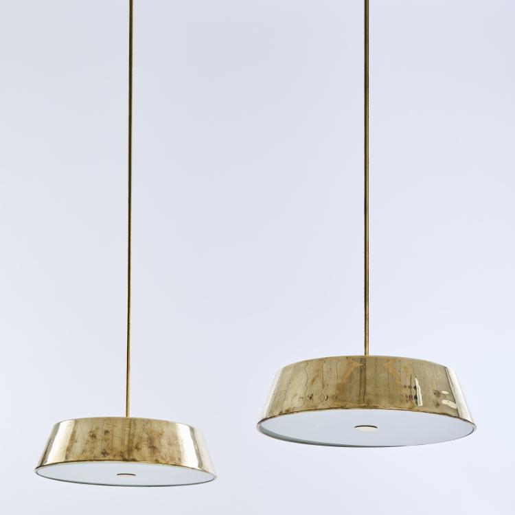 Bild 1 zu Objekt, Two ceiling lights, 1940s, Paavo Tynell, Idman Oy, Vilhonvuorenkatu, 172B 282