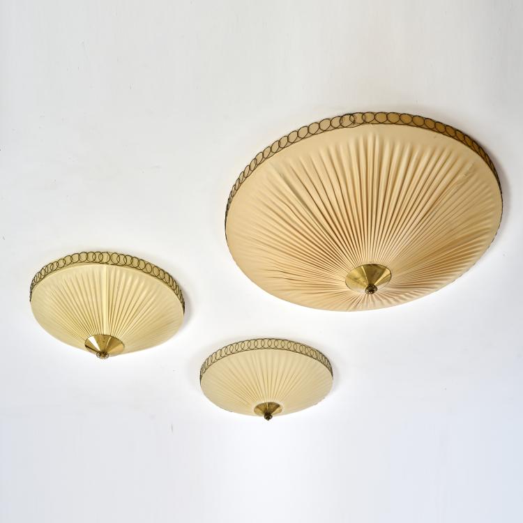 Bild 4 zu Objekt, Three ceiling lights and one pendant light, 1950s, Paavo Tynell, Idman Oy, Vilhonvuorenkatu, 172B 328