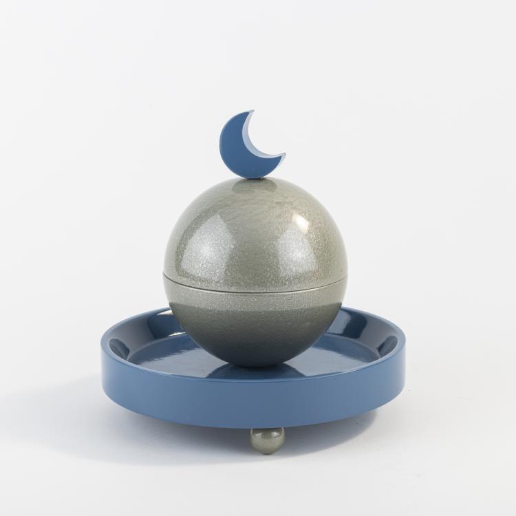 Hauptbild zu Objekt, Powder-compact 'PC 0100', c. 1989, Alessi Twergi, Crusinallo, 173A 230