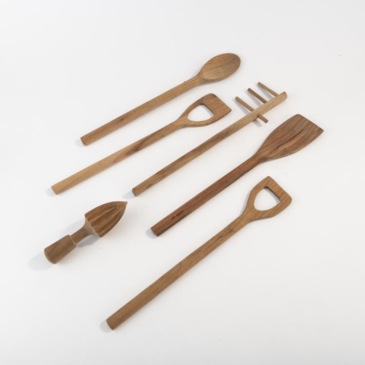 Hauptbild zu Objekt, Mixed lot of six kitchen utensils, 1991, Kuno Prey, Alessi Twergi, Crusinallo, 173A 241