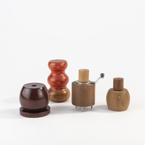 Four prototypes for pepper mills, c. 1989