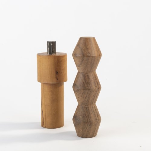 Two prototypes for pepper mills, 1989