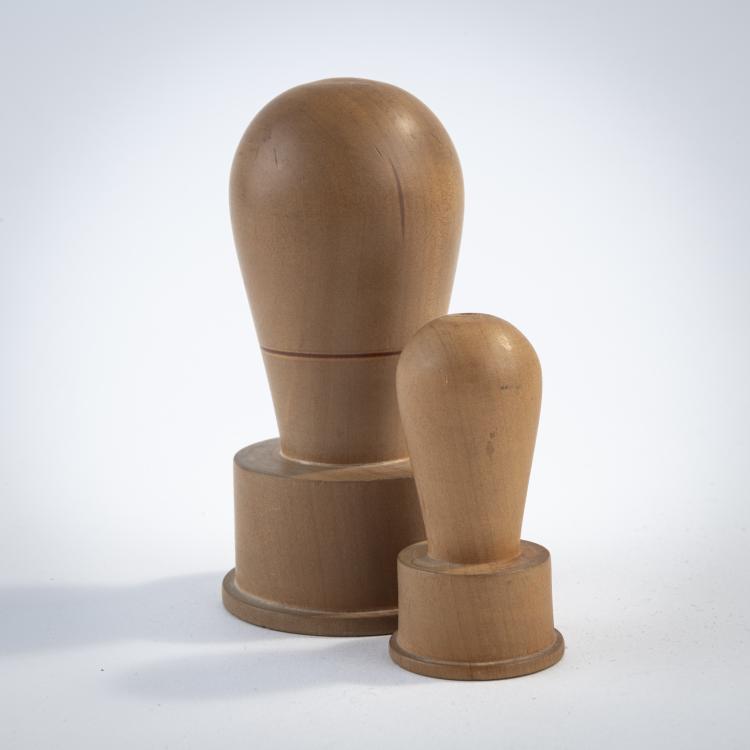 Bild 1 zu Objekt, Two prototypes for the 'MPO 510' pepper mill, 1989, Mike Ryan, Alessi Twergi, Crusinallo, 173A 225