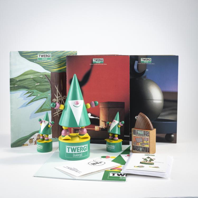 Bild 1 zu Objekt, Collection of 'Twergi' objects, 1989, Milton Glaser, Alessi Twergi, Crusinallo, 173A 219