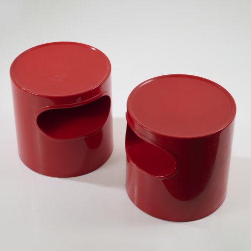 Two bedside tables 'Giano Vano con ruoto', 1966