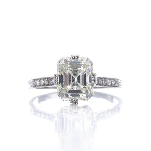 Emerald Cut Solitaire Ring