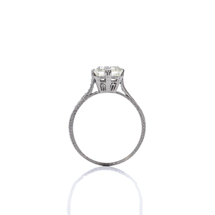 Bild 1 zu Objekt, Emerald Cut Solitaire Ring, 172E 630