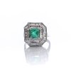 Imposanter Smaragd Ring, 1950er Jahre