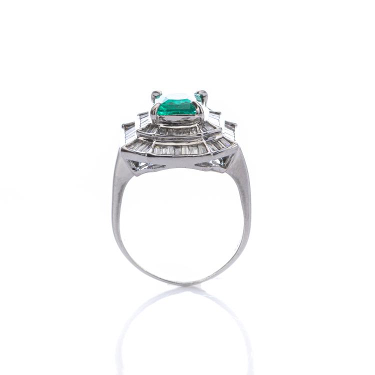 Bild 1 zu Objekt, Imposanter Smaragd Ring, 1950er Jahre, 172E 663