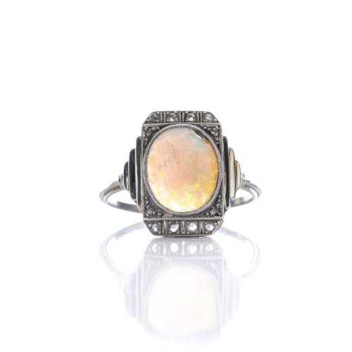 Art Deco Opal Ring