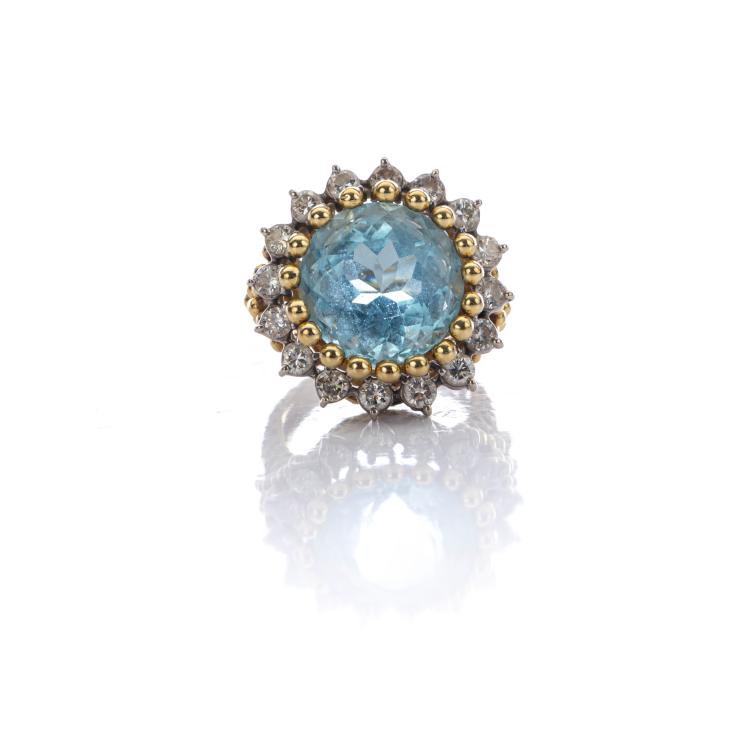 Hauptbild zu Objekt, Aquamarine Ring, 172E 661