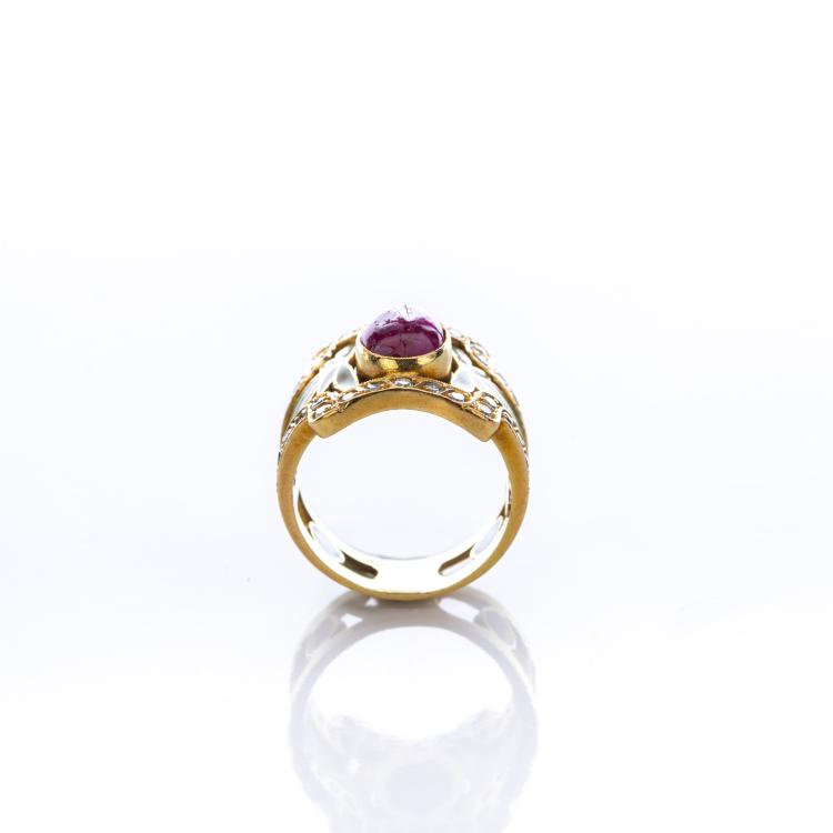 Bild 1 zu Objekt, 'Plique-&agrave;-jour' Ring, c. 1910, Llu&iacute;s Masriera, Masriera y Carreras, Barcelona, 172E 618