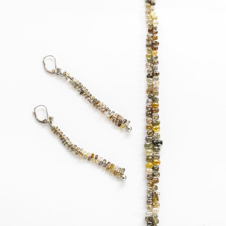 Bild 1 zu Objekt, Necklace and earrings, 172E 681