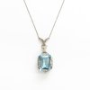 Art deco aquamarine pendant