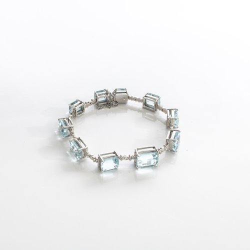 Stilvolles Aquamarin Armband