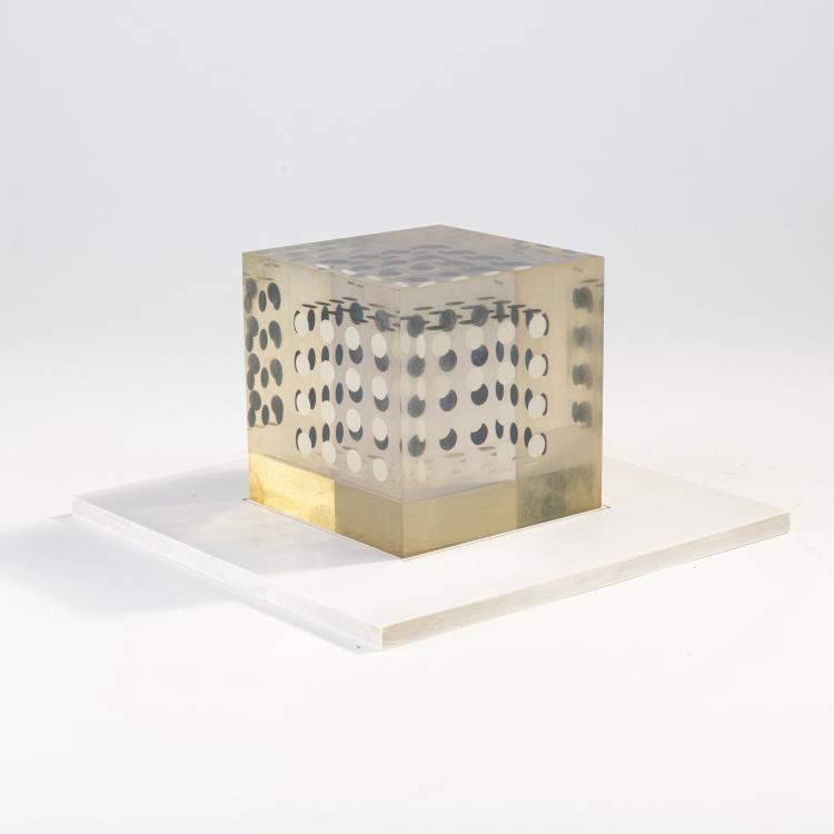 Bild 2 zu Objekt, 'Deformazione ottico-dinamica - cubo, serie a punti E', 1959-63, Enzo Mari, Danese, Mailand, 172A 101