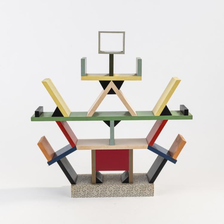 Hauptbild zu Objekt, Miniature model of the 'Carlton' shelf, 1981, Ettore Sottsass, Memphis, Mailand, 173A 82