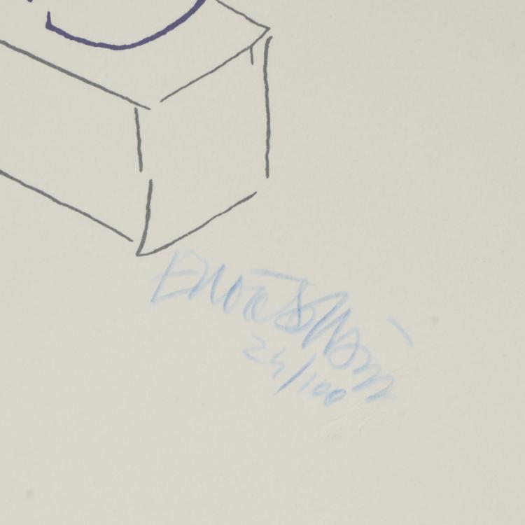 Bild 1 zu Objekt, Zwei Serigraphien 'Una torre in California' und 'Una torre nel deserto', 1986/87, Ettore Sottsass, designers'art, 173A 90