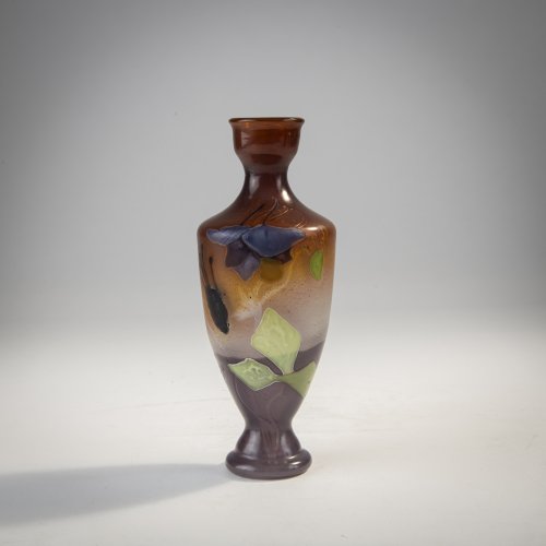 Marquetry Vase 'Ancolies', 1898-1900