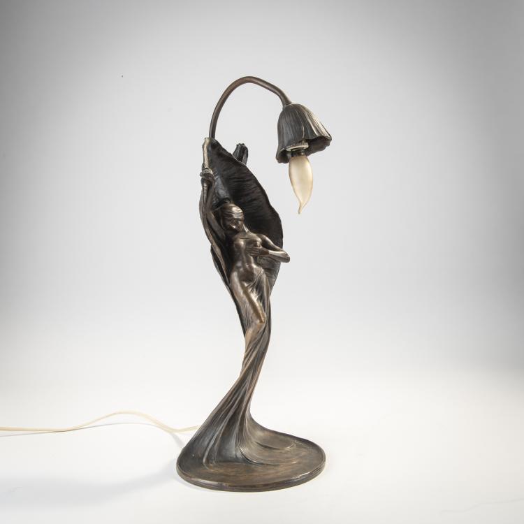 Bild 1 zu Objekt, Fig&uuml;rliche Tischleuchte, 1900, Gustav Gurschner, Gurschner, 172A 8
