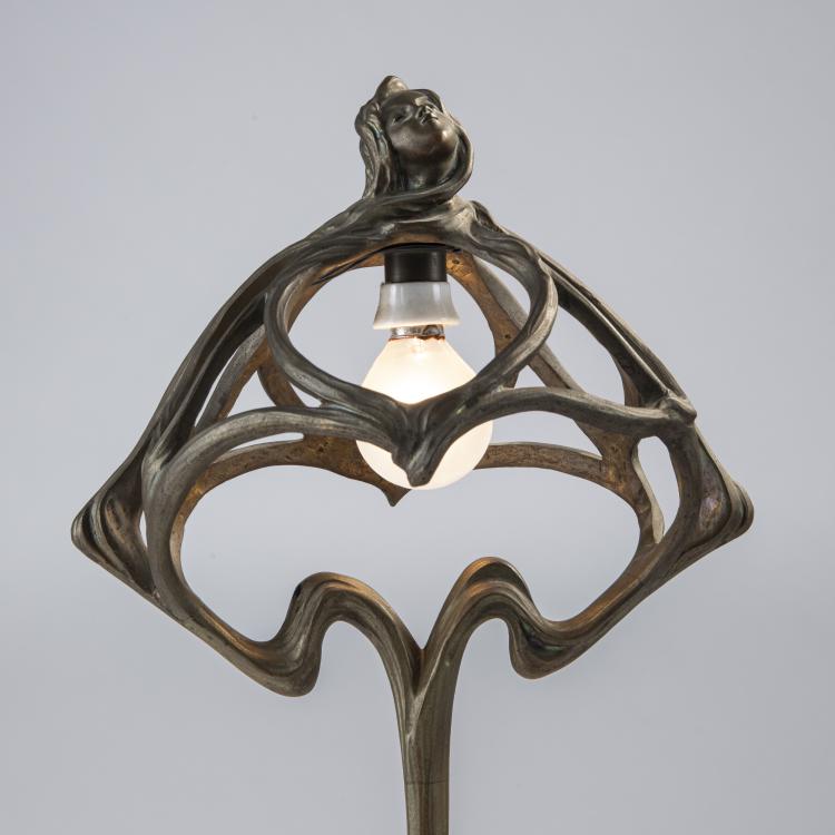 Bild 1 zu Objekt, Fig&uuml;rliche Tischleuchte, um 1900, Gustav Gurschner, Gurschner, 172A 9