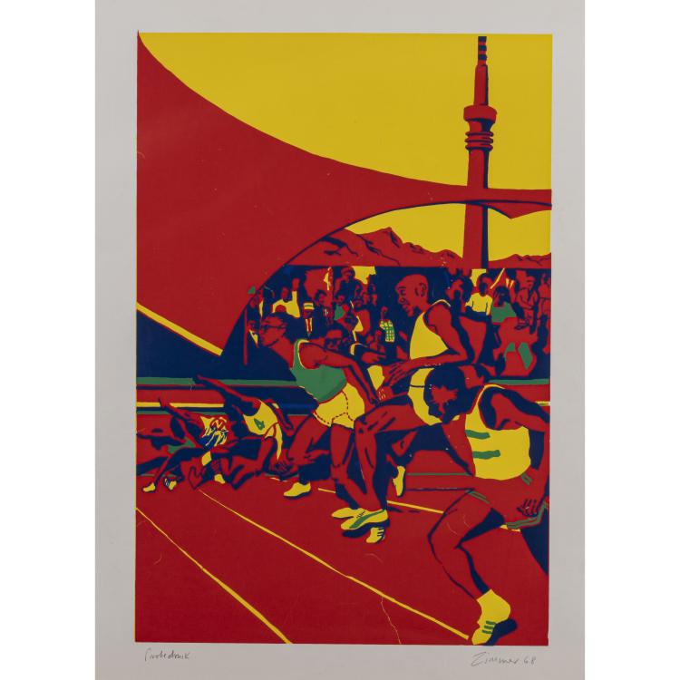 Bild 1 zu Objekt, Five art posters from the 1972 Olympics and a test print, 1968 - 1972, Otmar Alt,Horst Antes,Marino Marini,Serge Poliakoff,H P Zimmer, Edition Olympia 1972 GmbH, 1969, 172C 414