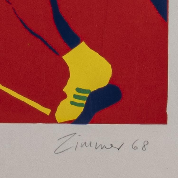 Bild 2 zu Objekt, Five art posters from the 1972 Olympics and a test print, 1968 - 1972, Otmar Alt,Horst Antes,Marino Marini,Serge Poliakoff,H P Zimmer, Edition Olympia 1972 GmbH, 1969, 172C 414