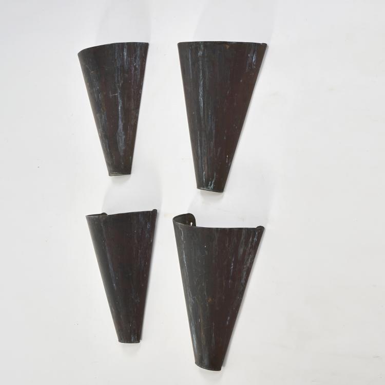 Bild 1 zu Objekt, Vier Wandappliken, 1950er Jahre, Lisa Johansson-Pape (zugeschrieben), Asea Belysning, V&auml;steras (zugeschrieben/attr.), 172B 295