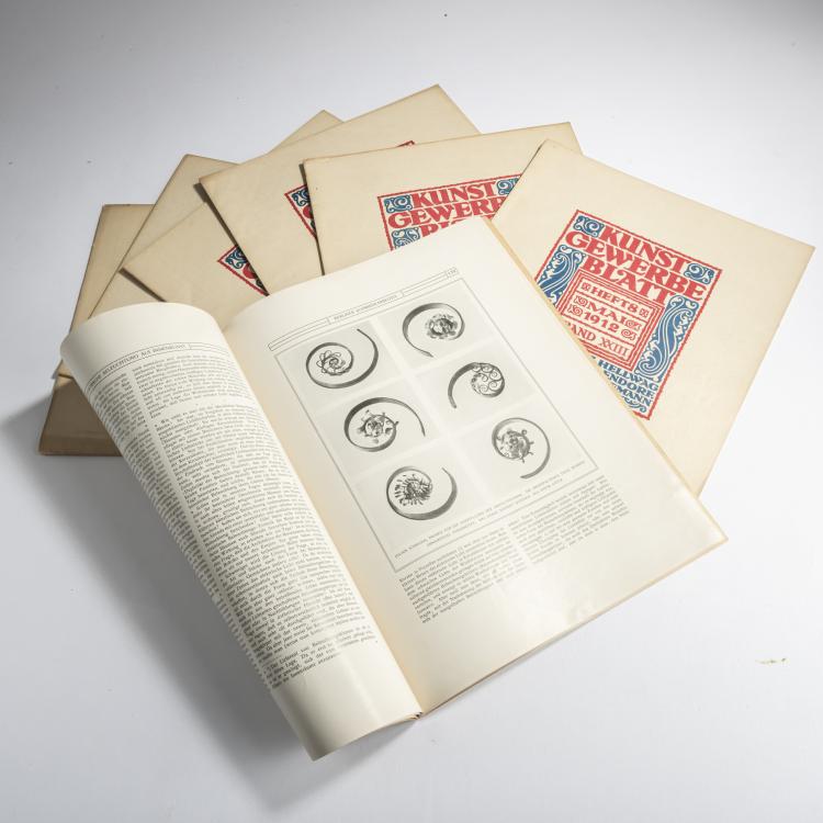 Hauptbild zu Objekt, Kunstgewerbeblatt, 7 Hefte, 1912, Peter Behrens, 174A 432